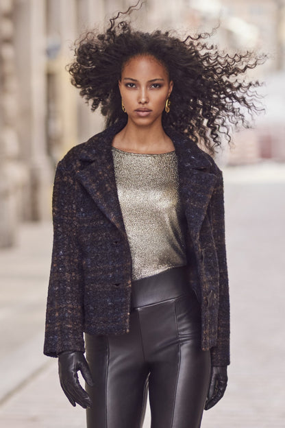 Frank Lyman Top 254152 Gold/Black