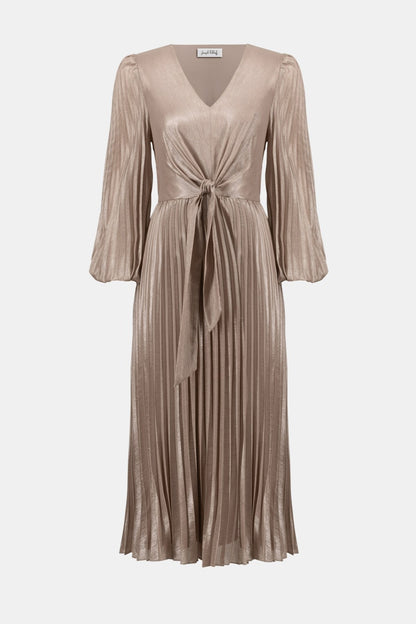 Joseph Ribkoff Dress 254728 Taupe/Silver