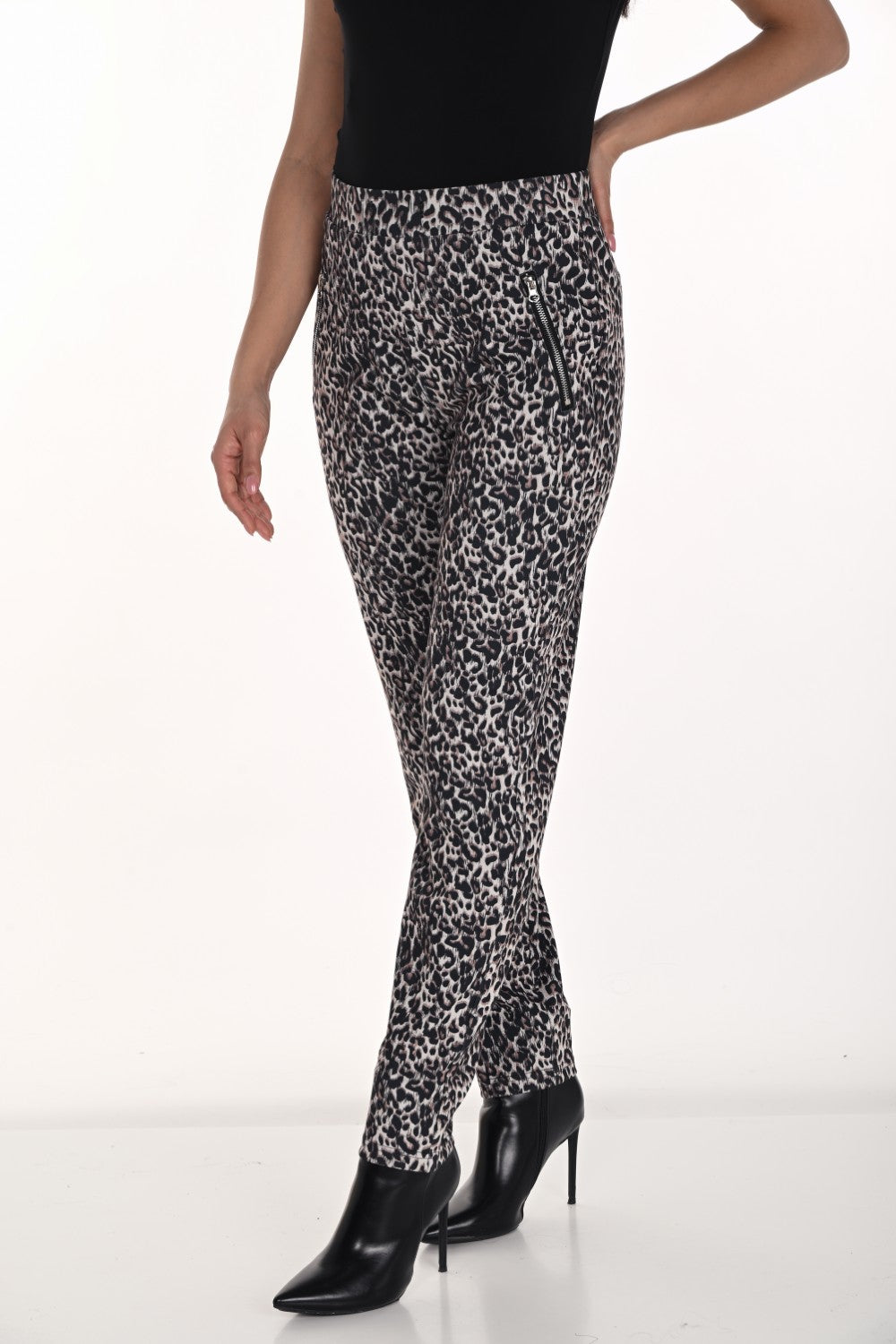 Frank Lyman Pant 254900 Black/Beige