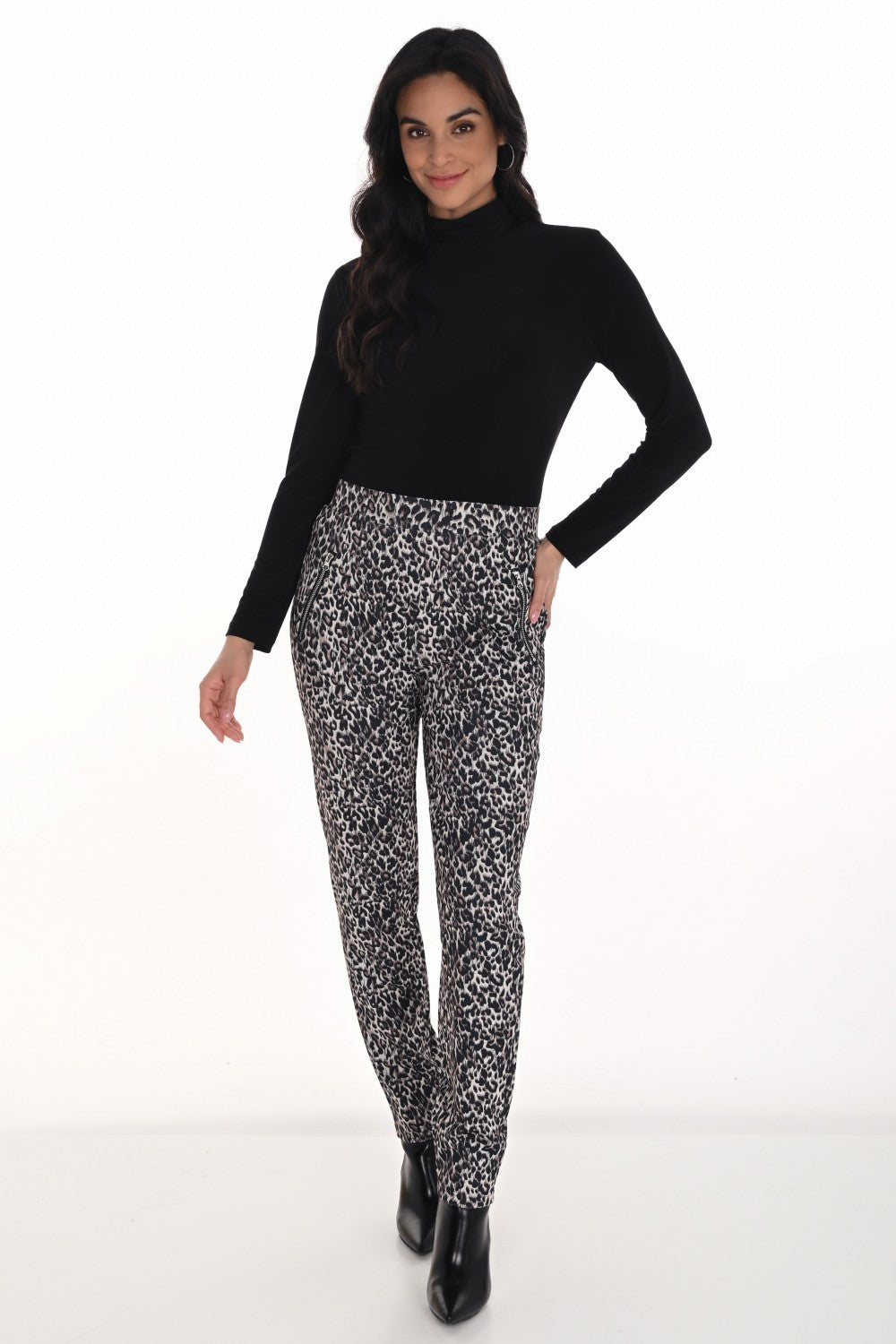 Frank Lyman Pant 254900 Black/Beige