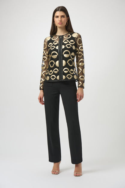 Joseph Ribkoff Jacket 254923 Gold/Black