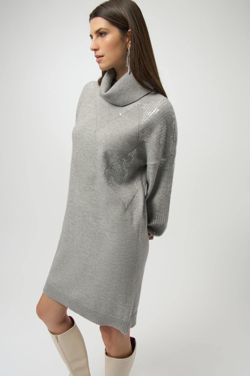 Joseph Ribkoff Dress 254931 Grey Melange