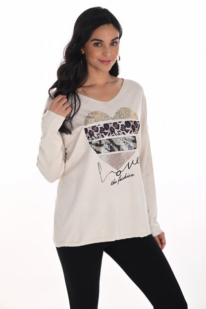 Frank Lyman Sweater 254931 Ivory