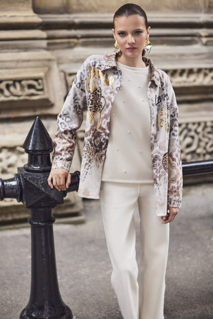 Frank Lyman Blouse 254934 Beige/Gold