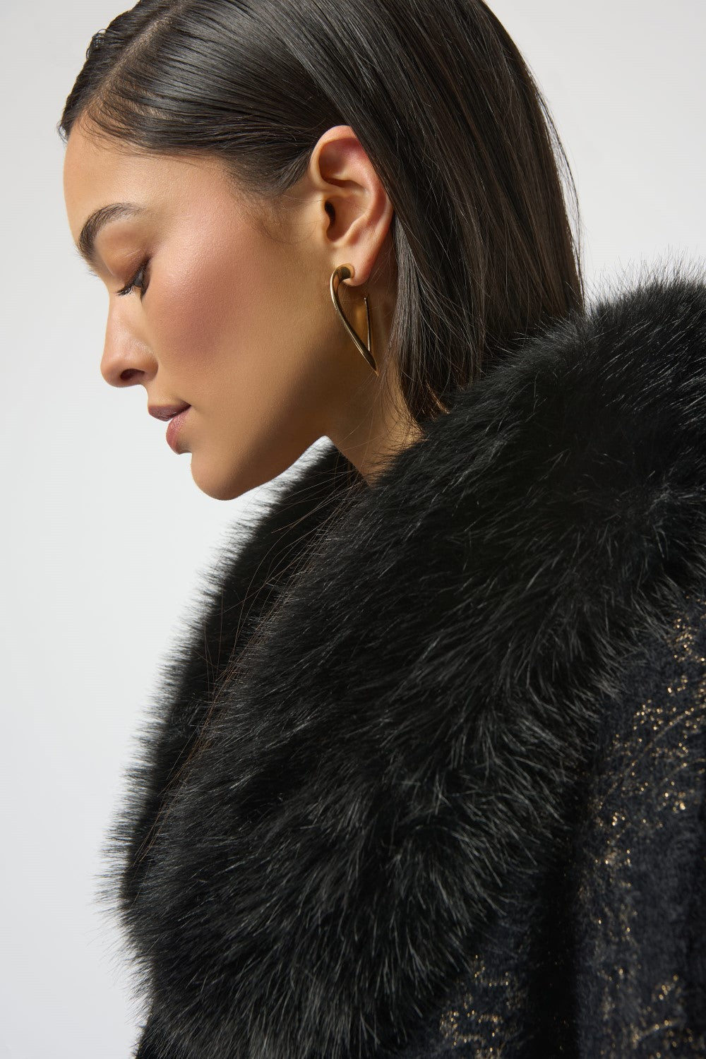 Joseph Ribkoff Cape 254934 Black/Gold