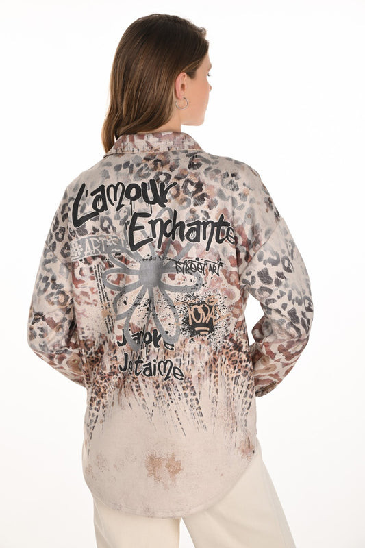 Frank Lyman Blouse 254934 Beige/Gold