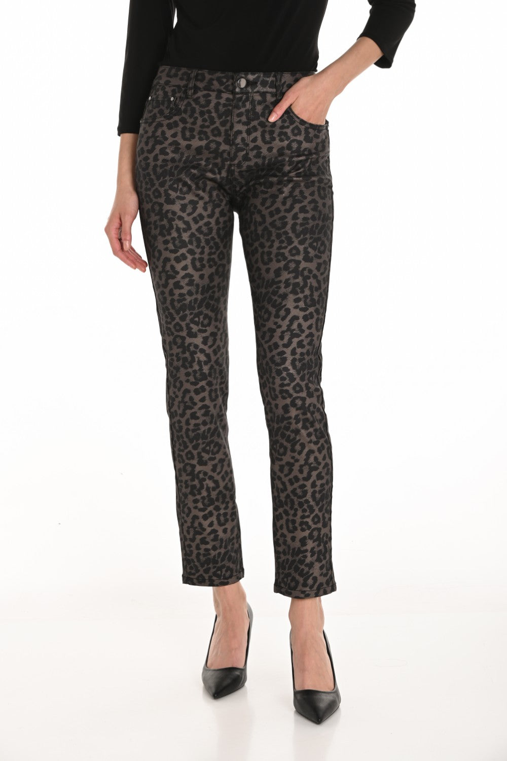 Frank Lyman Pant 254971 Taupe/Black