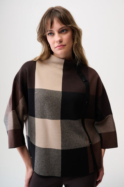 Joseph Ribkoff Sweater 254976 Mocha/Black
