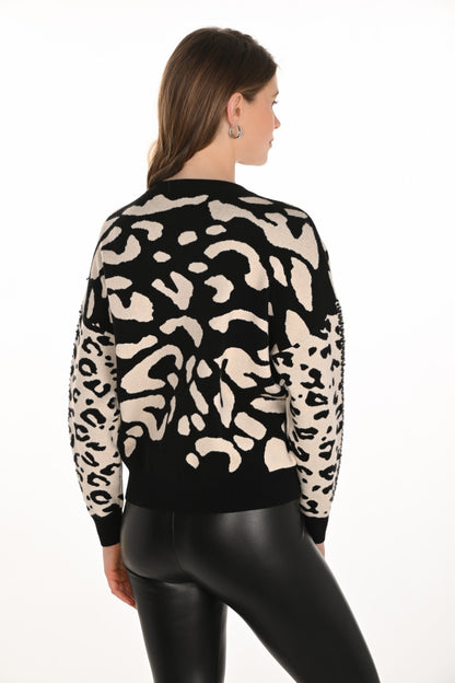 Frank Lyman Sweater 254988 Cream/Black
