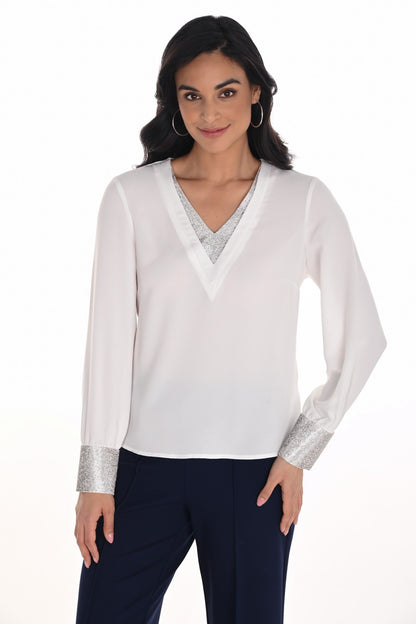 Frank Lyman Top 254989 Off White