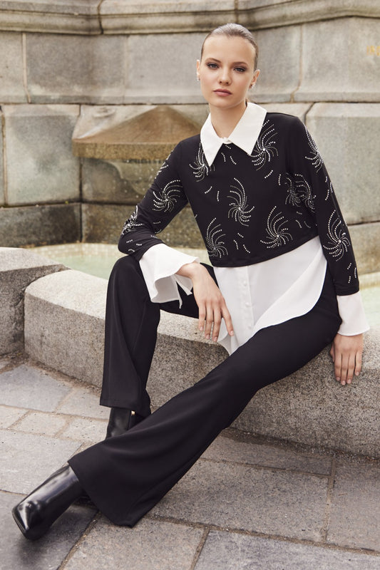 Frank Lyman Top 254990 Black/White