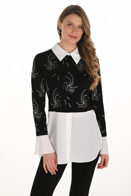 Frank Lyman Top 254990 Black/White