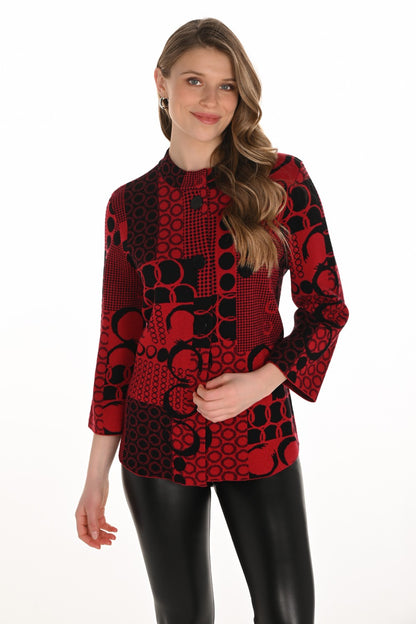 Frank Lyman Jacket 254992 Tomato/Black