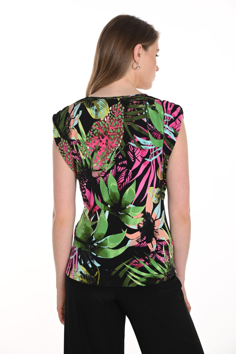 Frank Lyman Top 256121 verde/fucsia