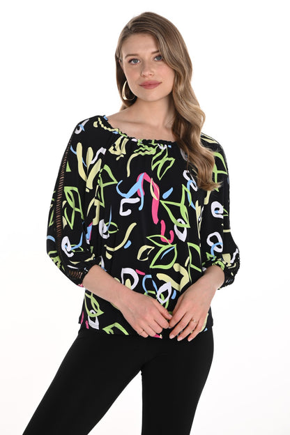 Frank Lyman Top 256190 Black/Multi