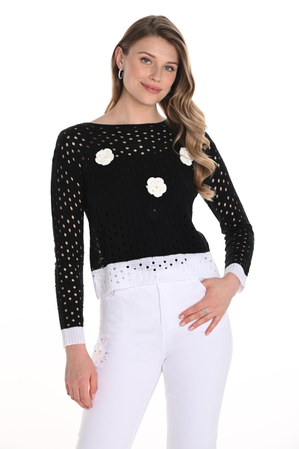 Frank Lyman Top 256745u negro/blanco