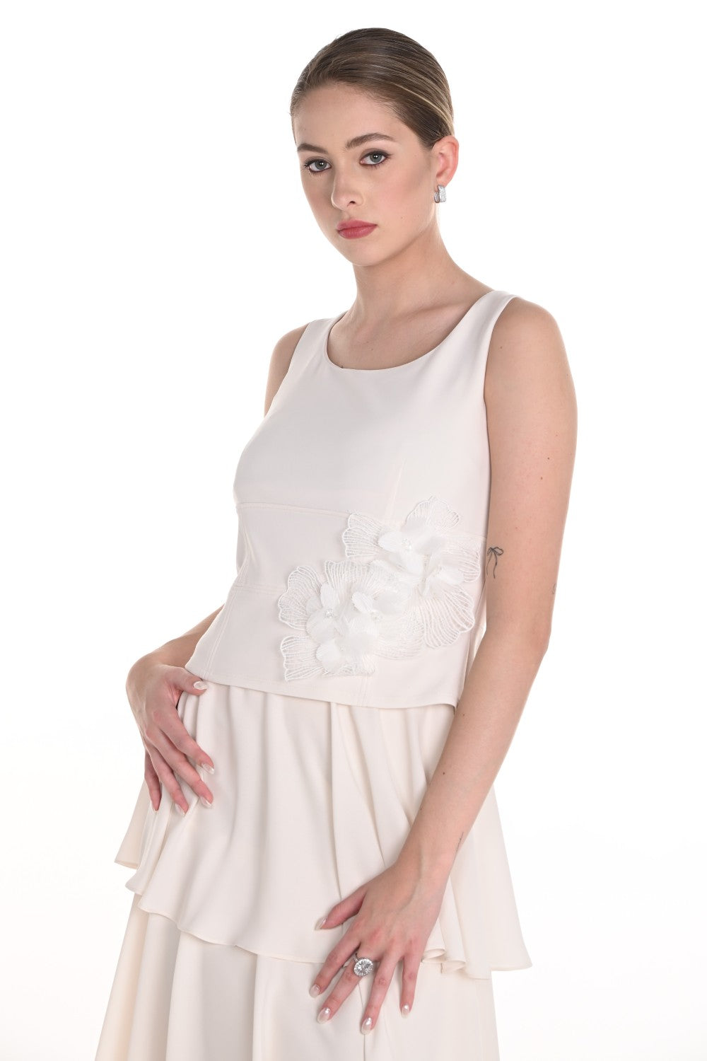 Frank Lyman Top 258008 Vanilla