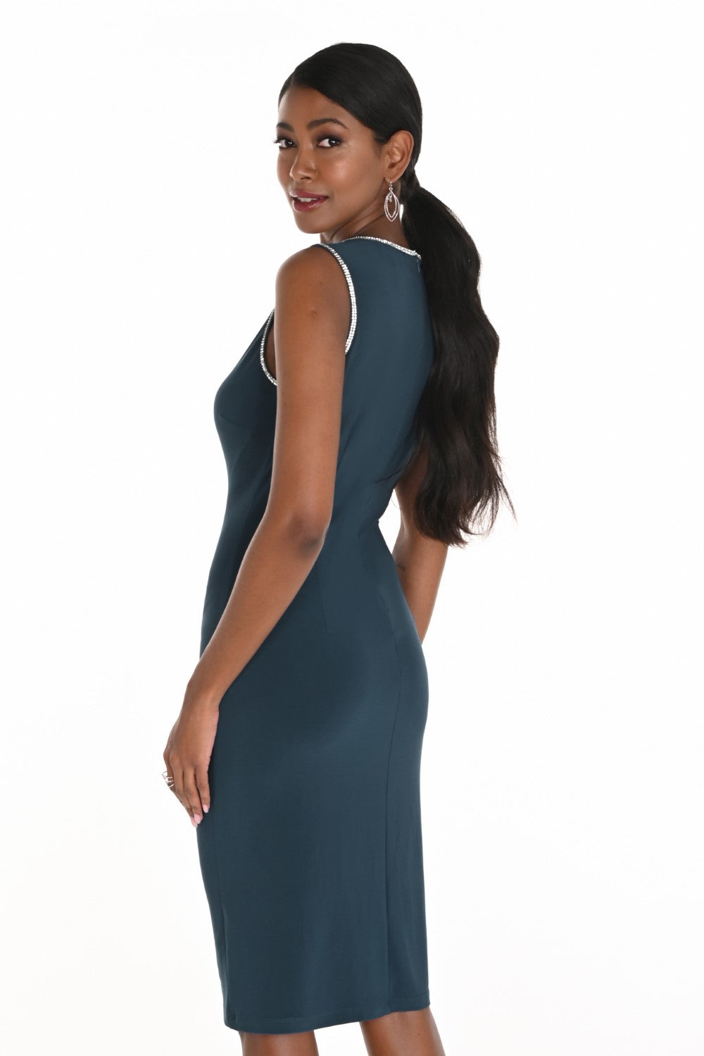 Lyman Dress 259011 Dark Teal Belle Mia Boutique Lyman Dress 259011 Dark Teal Belle Mia Boutique