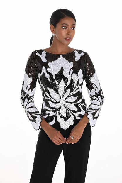 Lyman Top 259728 Black/White