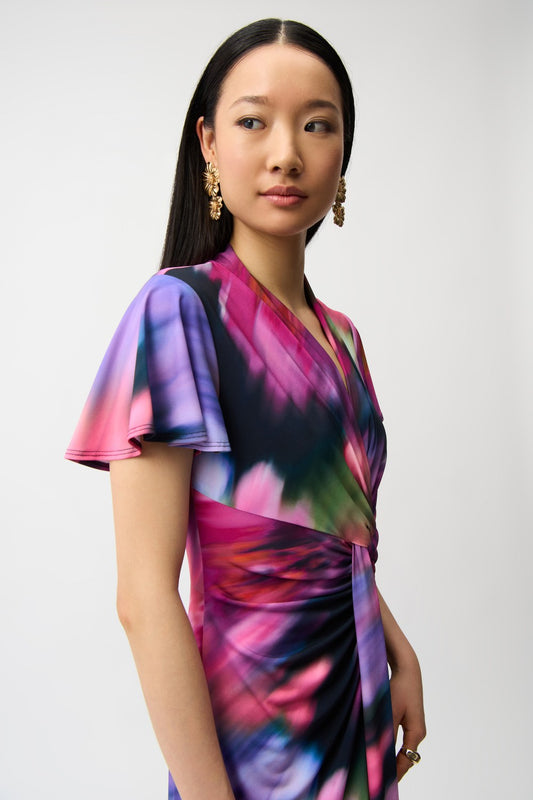 Joseph Ribkoff Dress 261060 Midnight Blue/Multi