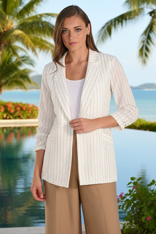 Frank Lyman Jacket 261100 Off White/Toupe