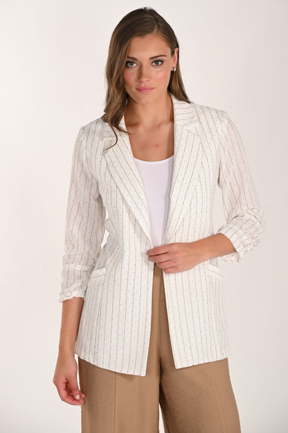 Frank Lyman Jacket 261100 Off White/Toupe