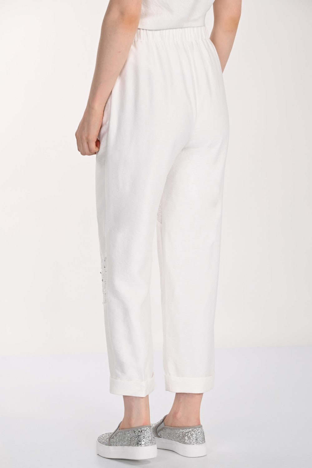 Frank Lyman Pant 261114 Off White/Silver