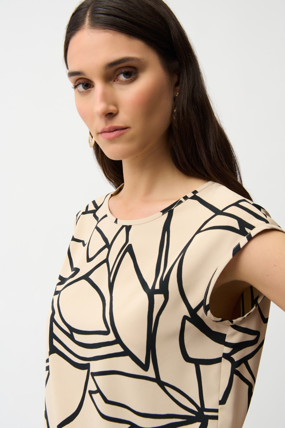 Joseph Ribkoff Top 261125 Beige/Black