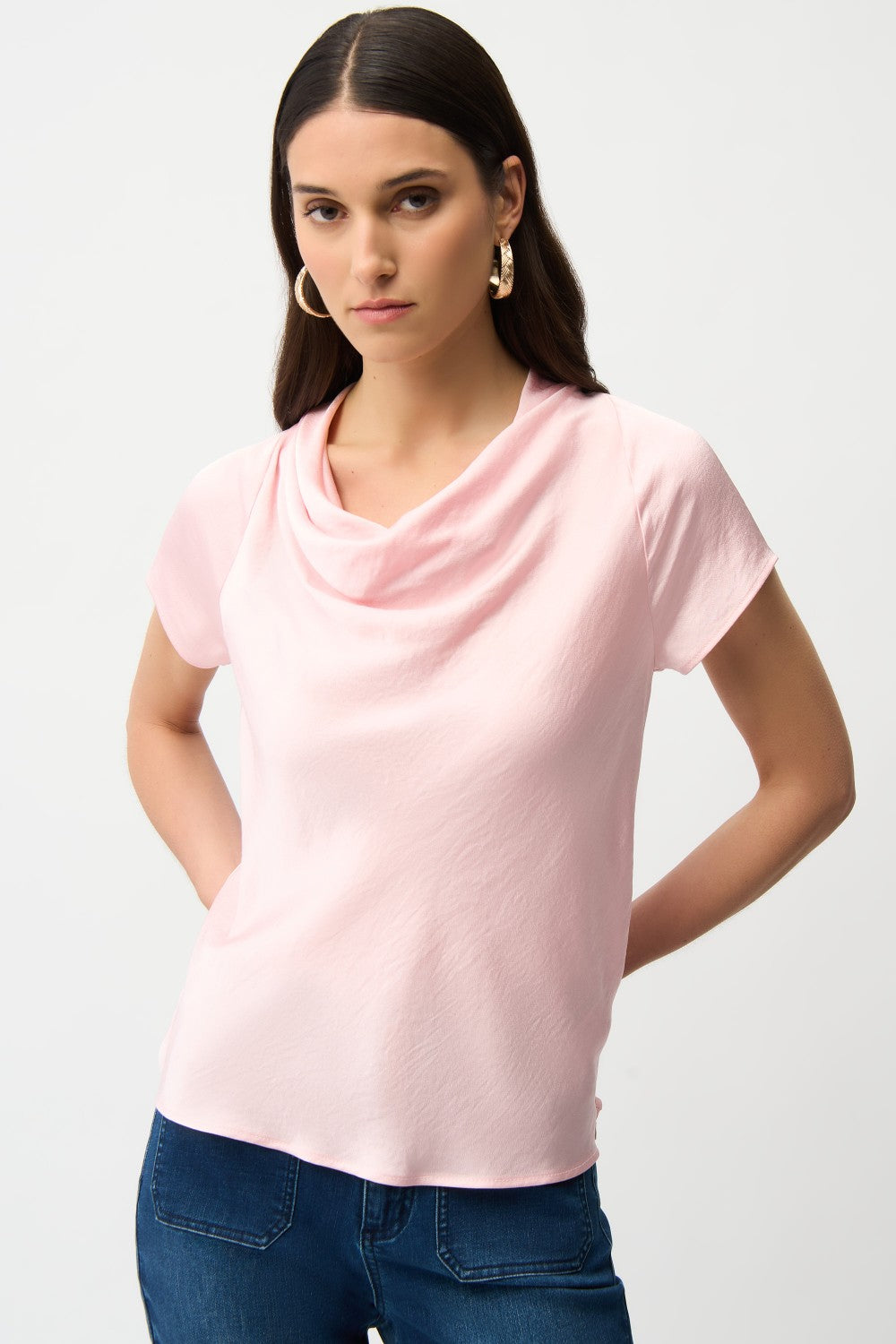 Joseph Ribkoff Top 261195-PP Petal/Pink