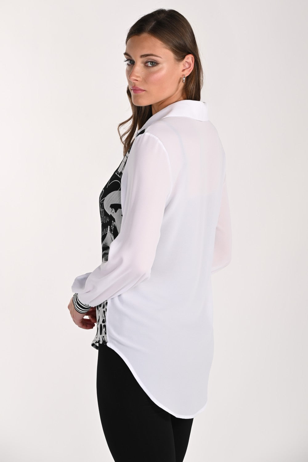 Frank Lyman Blouse 261200 Black/Off White