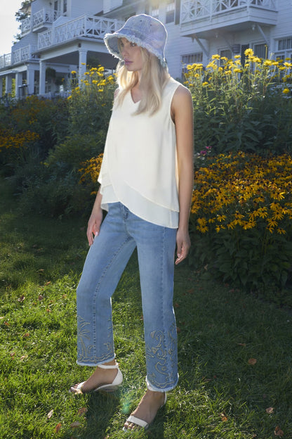 Frank Lyman Denim Pant 261621 Blue