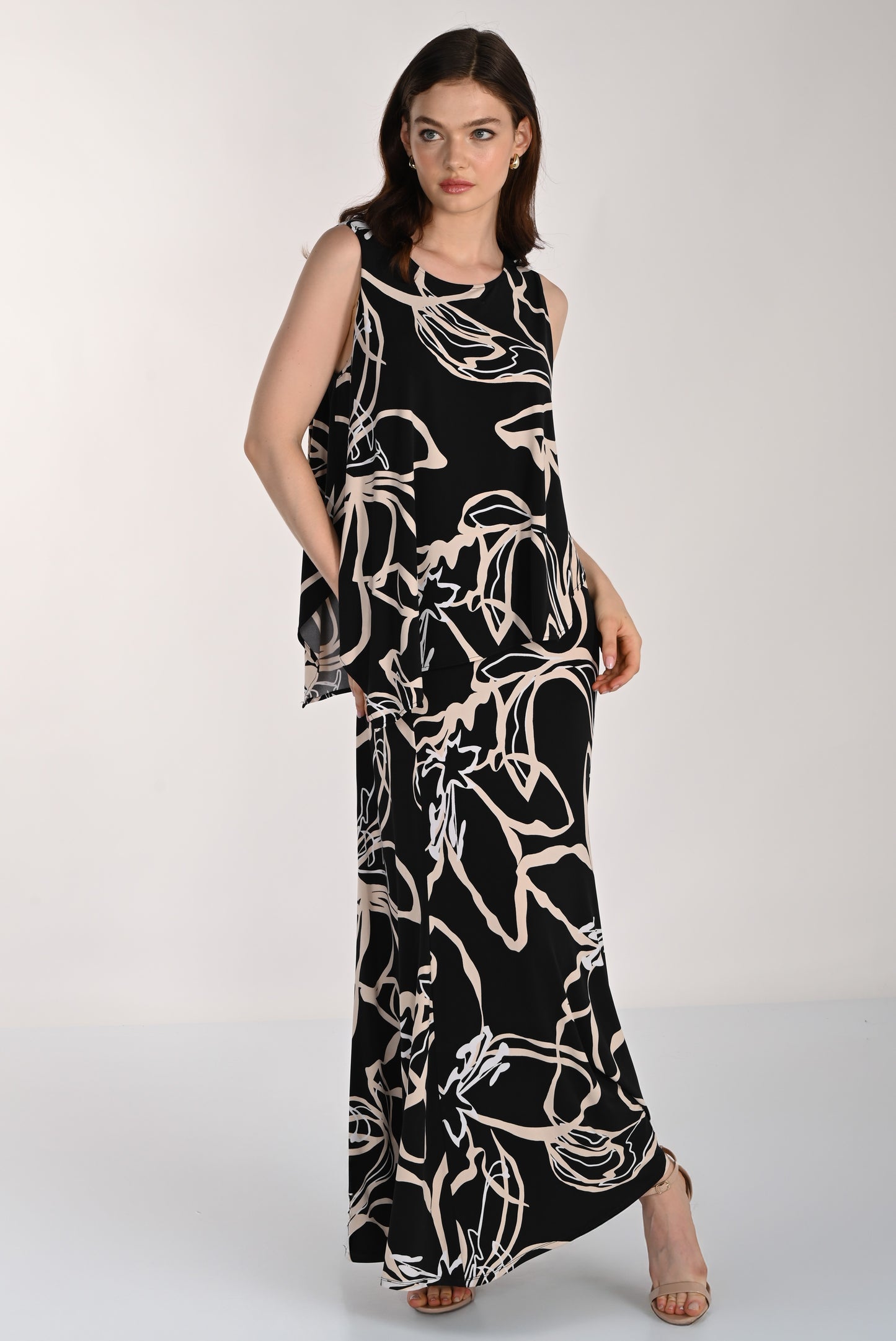 Frank Lyman Dress 261227 Black/Beige