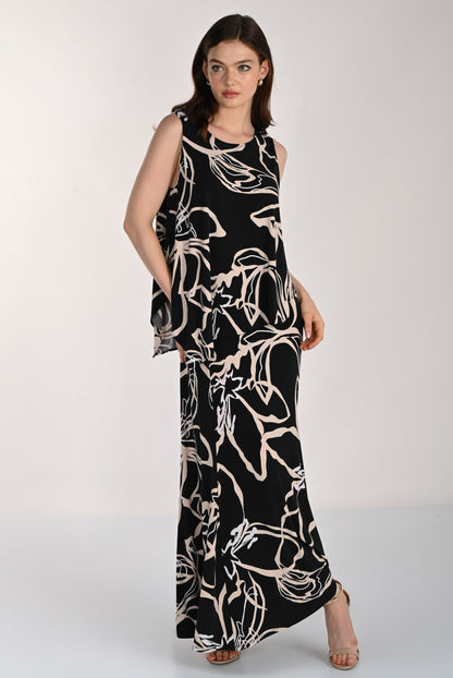 Frank Lyman Dress 261227 Black/Beige