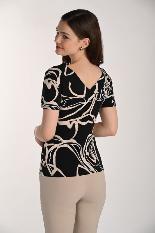 Frank Lyman Top 261228 Black/Beige