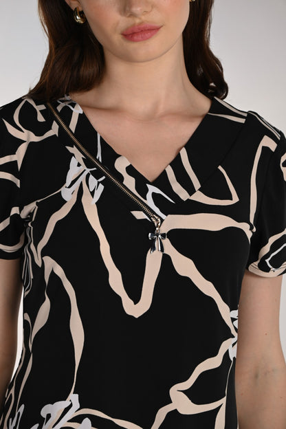 Frank Lyman Top 261228 Black/Beige