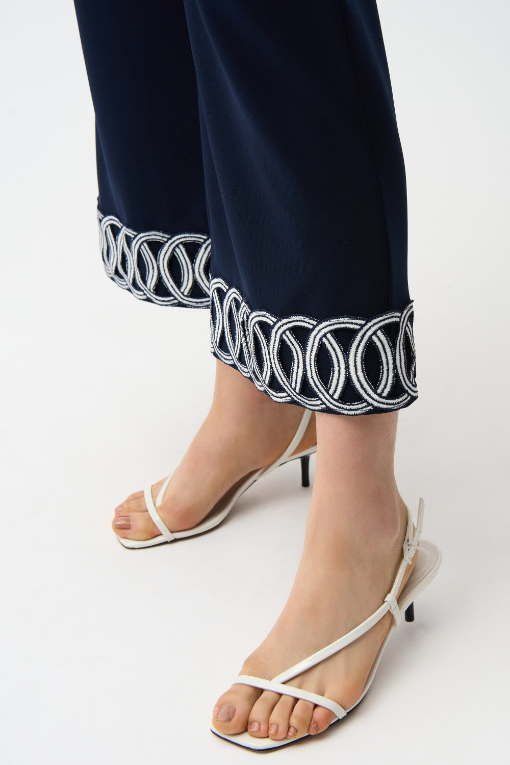 Joseph Ribkoff Pant 261246 Midnight Blue/Vanilla