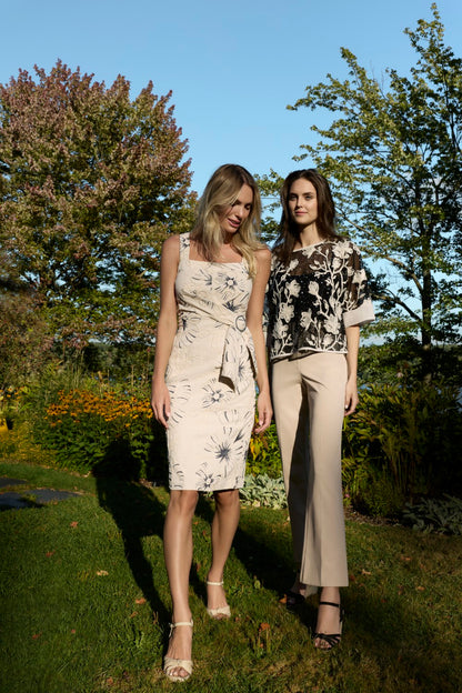 Frank Lyman Dress 261246 Sand/Navy