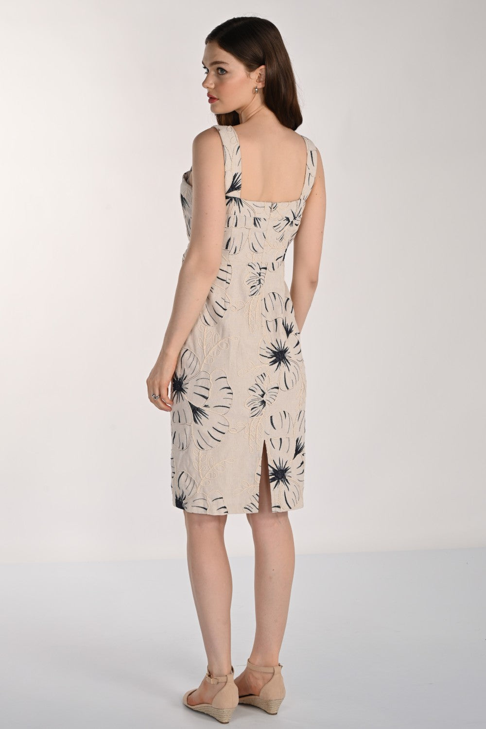 Frank Lyman Dress 261246 Sand/Navy
