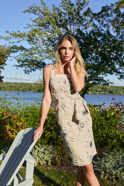 Frank Lyman Dress 261246 Sand/Navy