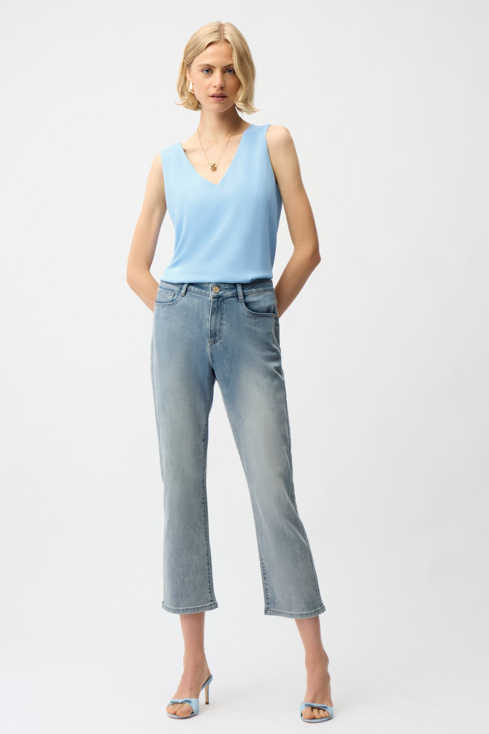 Joseph Ribkoff Top 261248-SB Sky Blue