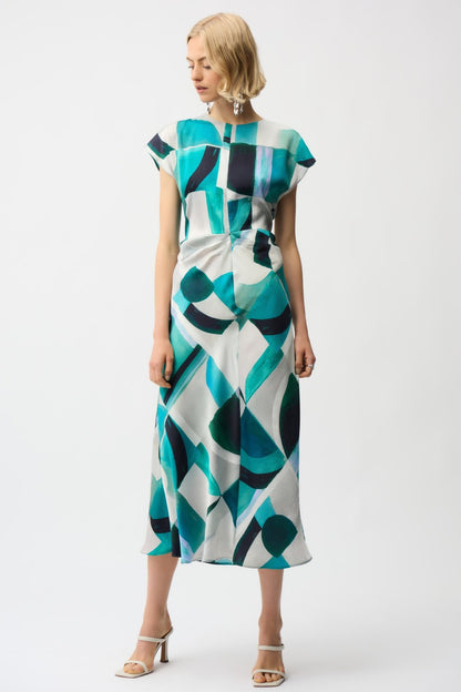 Joseph Ribkoff Dress 261251 Green/Multi
