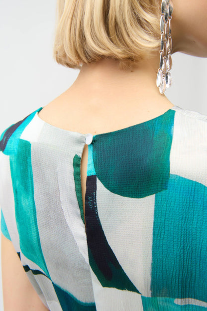 Joseph Ribkoff Dress 261251 Green/Multi