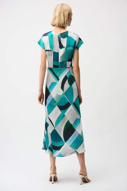 Joseph Ribkoff Dress 261251 Green/Multi