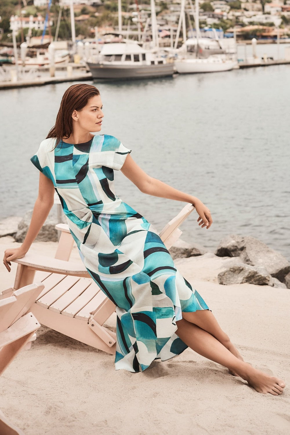 Joseph Ribkoff Dress 261251 Green/Multi