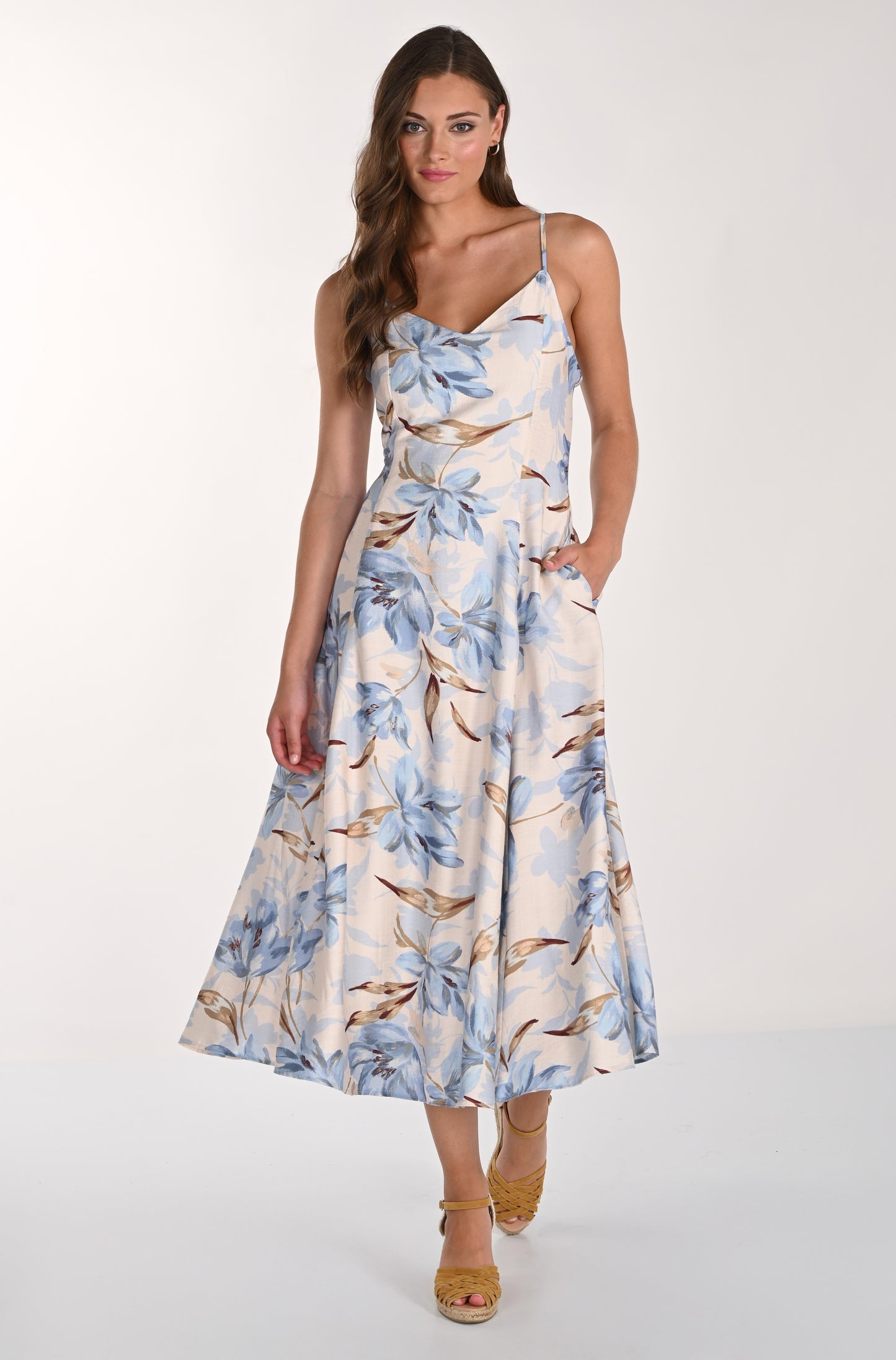 Frank Lyman Dress 261285 Porcelain/Blue