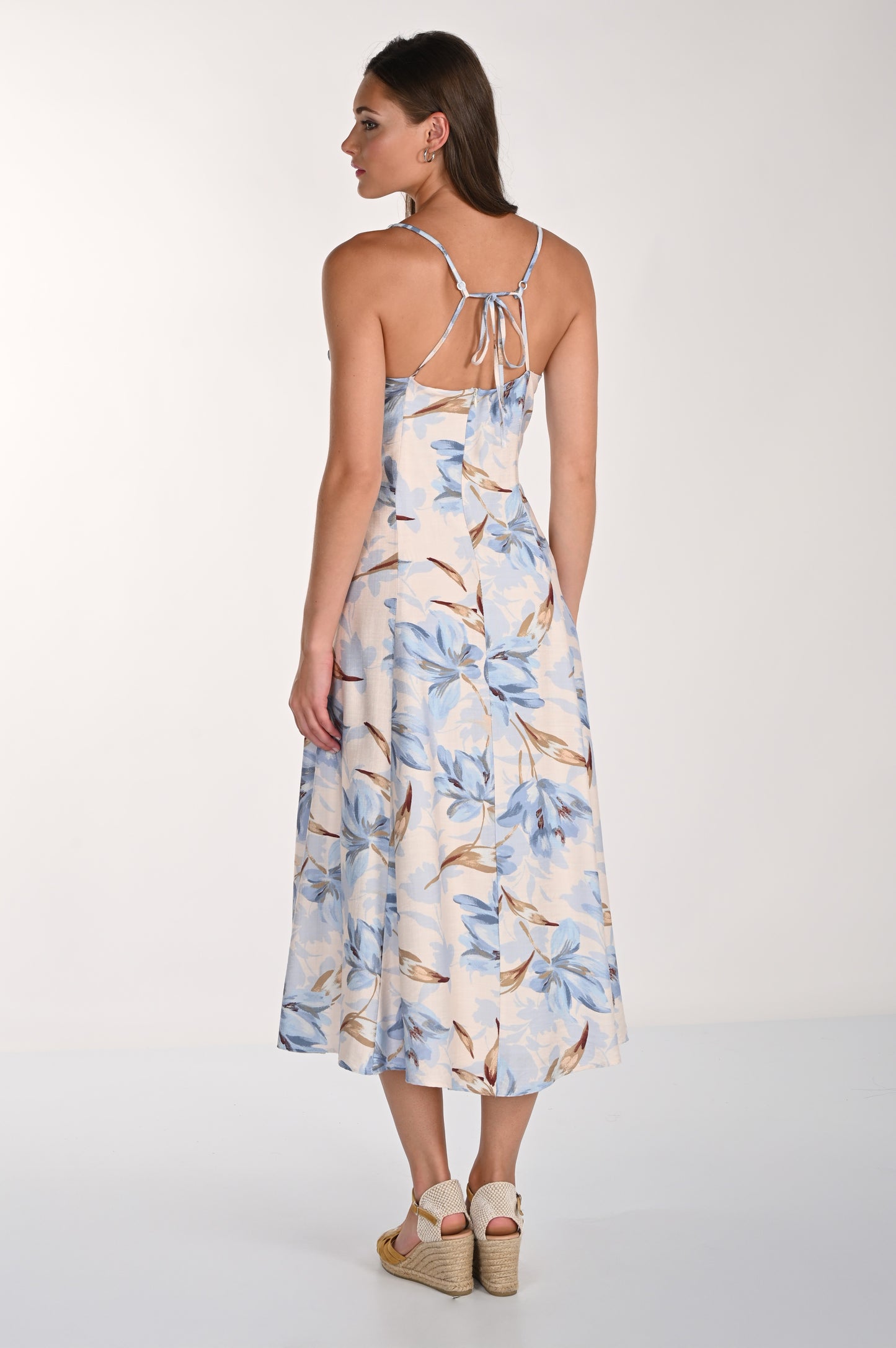 Frank Lyman Dress 261285 Porcelain/Blue