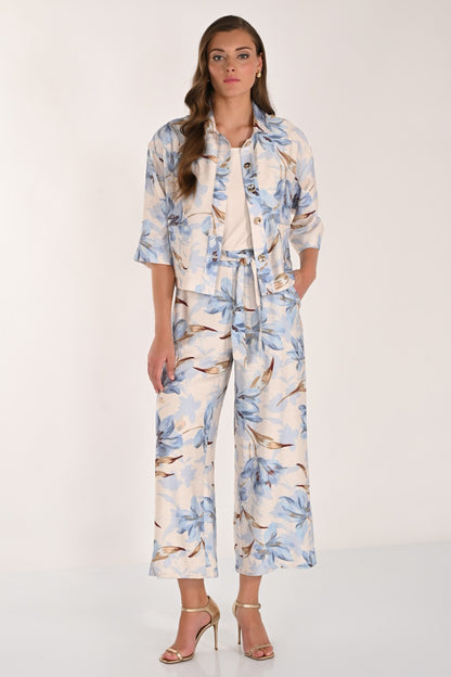 Frank Lyman Pant 261286 Porcelain/Blue