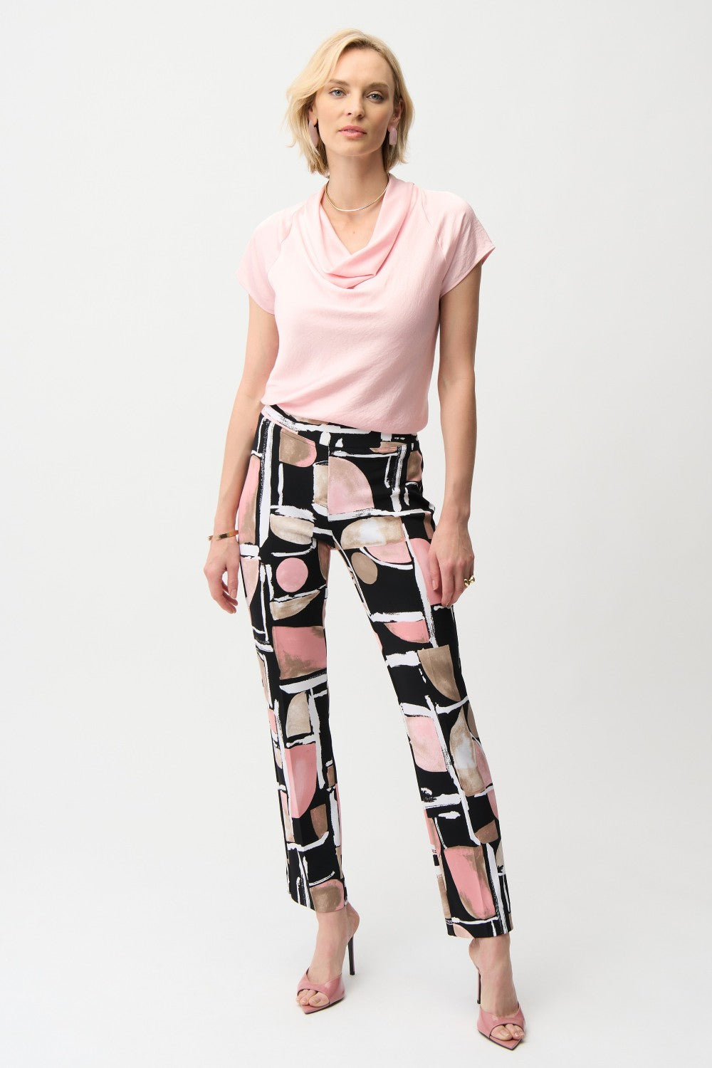 Joseph Ribkoff Pant 261309 Black/Multi