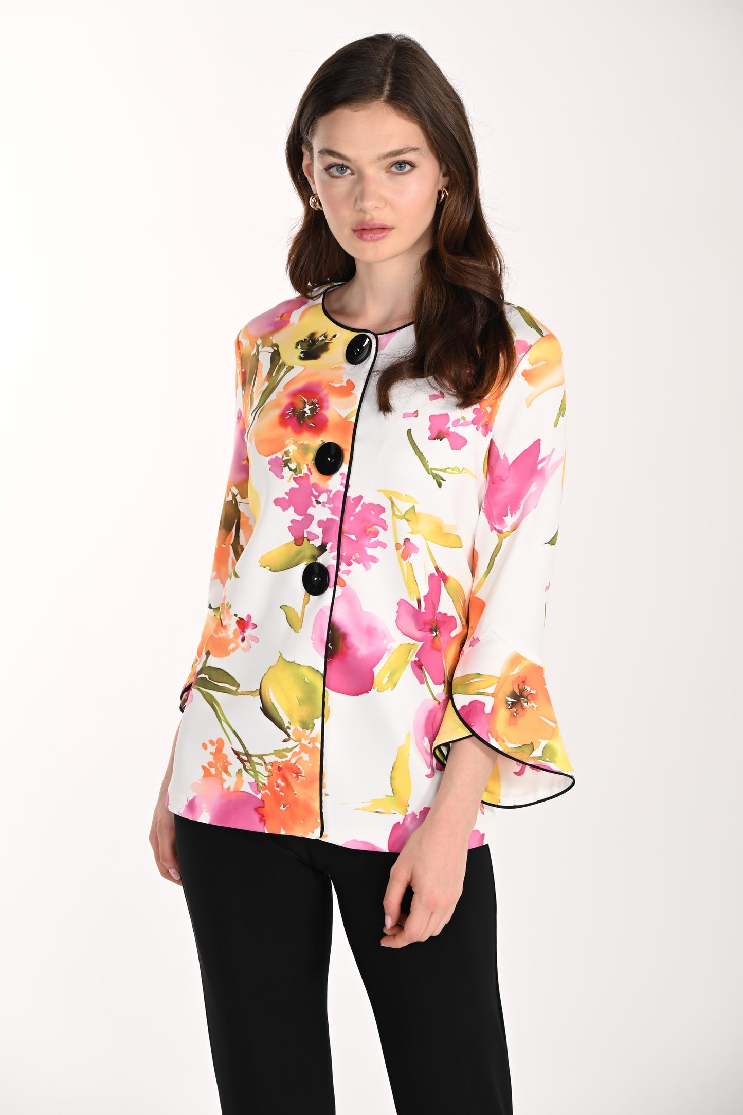 Frank Lyman Jacket 261357 Off-White/Pink