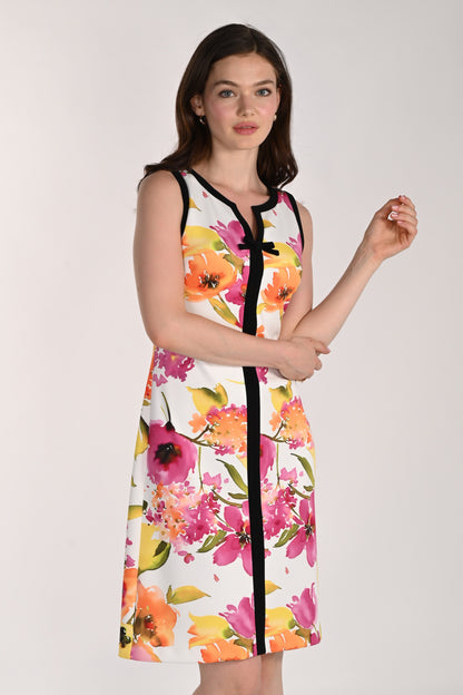 Frank Lyman Dress 261358 Off White/Pink